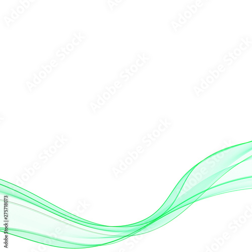 green vector wave. presentation template. abstract geometric design