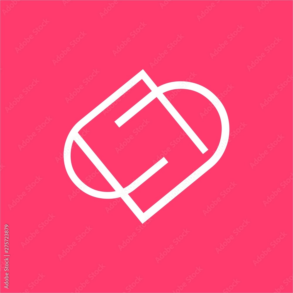 simple DD, PP, DP, PD initials line art company logo with heart shape simple DD, PP, DP, PD initials line art company logo with heart shape