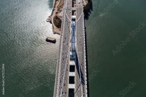 Aerial view of traffic on t...