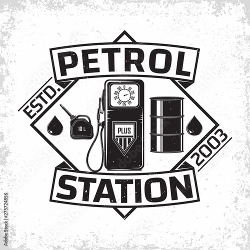  vintage filling station emblem design