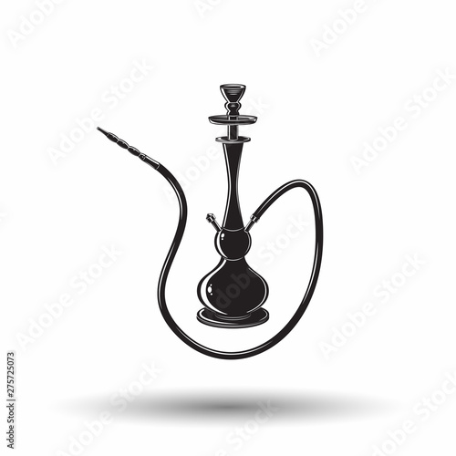 Monochrome hookah sign