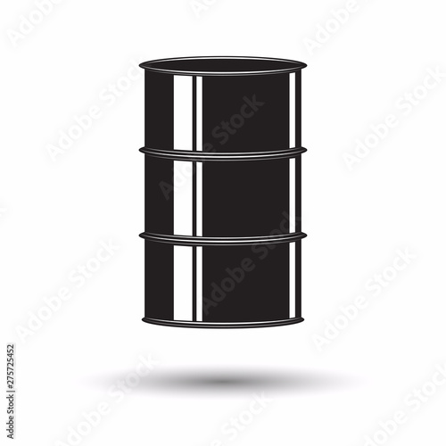 Monochrome petrol barrel icon photo