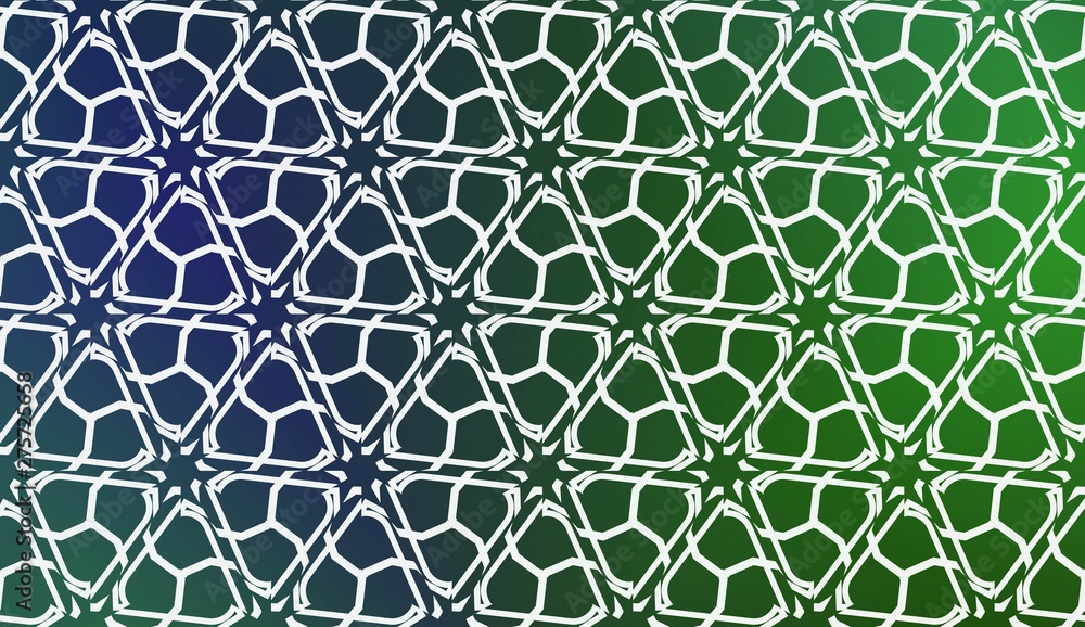 Naklejka premium Template With Geometric Pattern. Vector Illustration. Triangles Style. Colorful Gradient Background