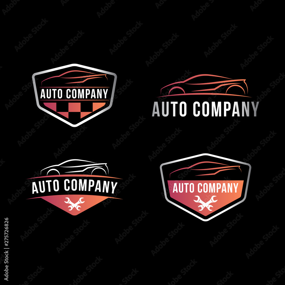 Auto company logo template