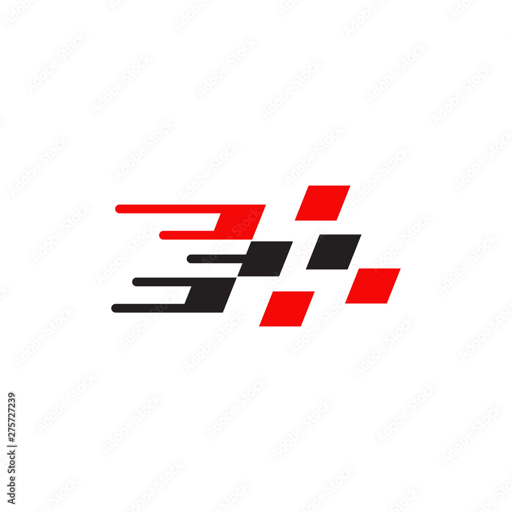 Race flag logo icon design vector template Race flag logo icon design vector template