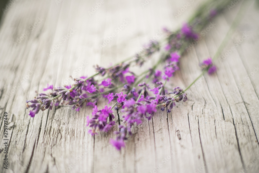 Bouquet of lavender on wooden background Bouquet of lavender on wooden background