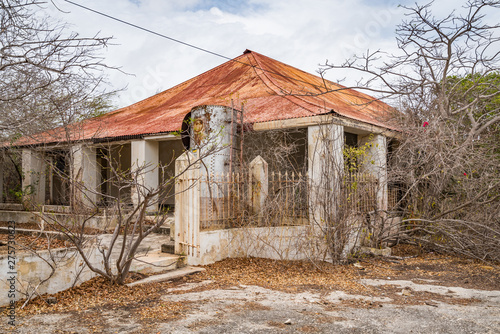 Old deserted workshop and laboatory photo