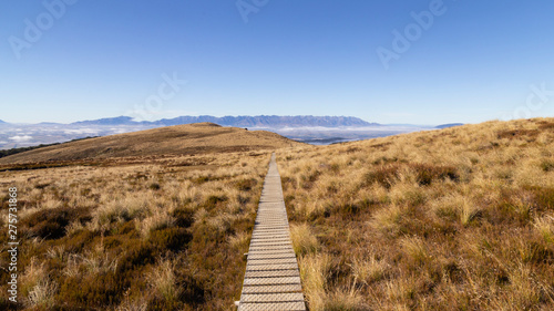 Kepler Track. Panoramic great walk in South Island in New Zealand.