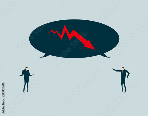 Business people talking,arrow