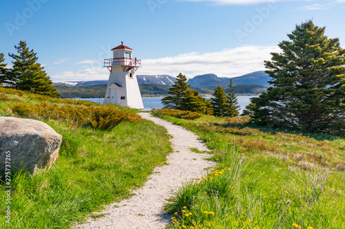 Schilderij op canvas Woody Point Lighthouse in Newfoundland
