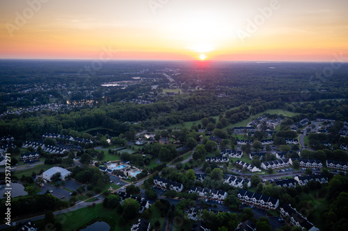 Aerial of Williamsburg Virginia © Jin