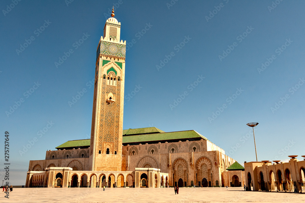 Fototapeta premium Casablanca Mosque Hassan-II 