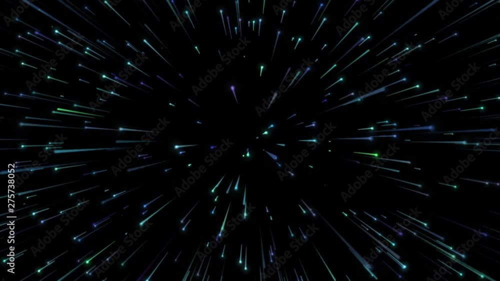 宇宙空間をワープしているイメージCG 宇宙空間をワープしているイメージCG