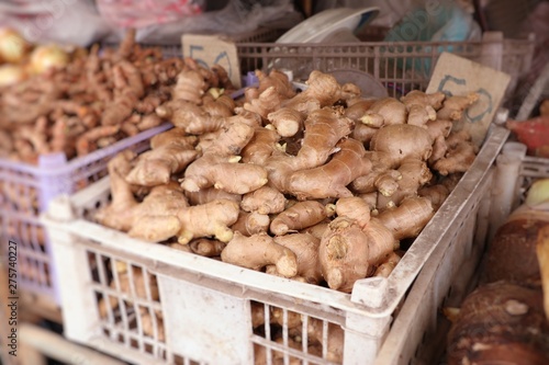 Fresh ginger at the market