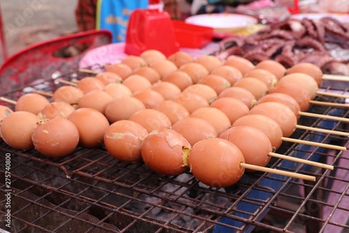 grilled egg at street food