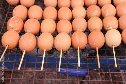 grilled egg at street food