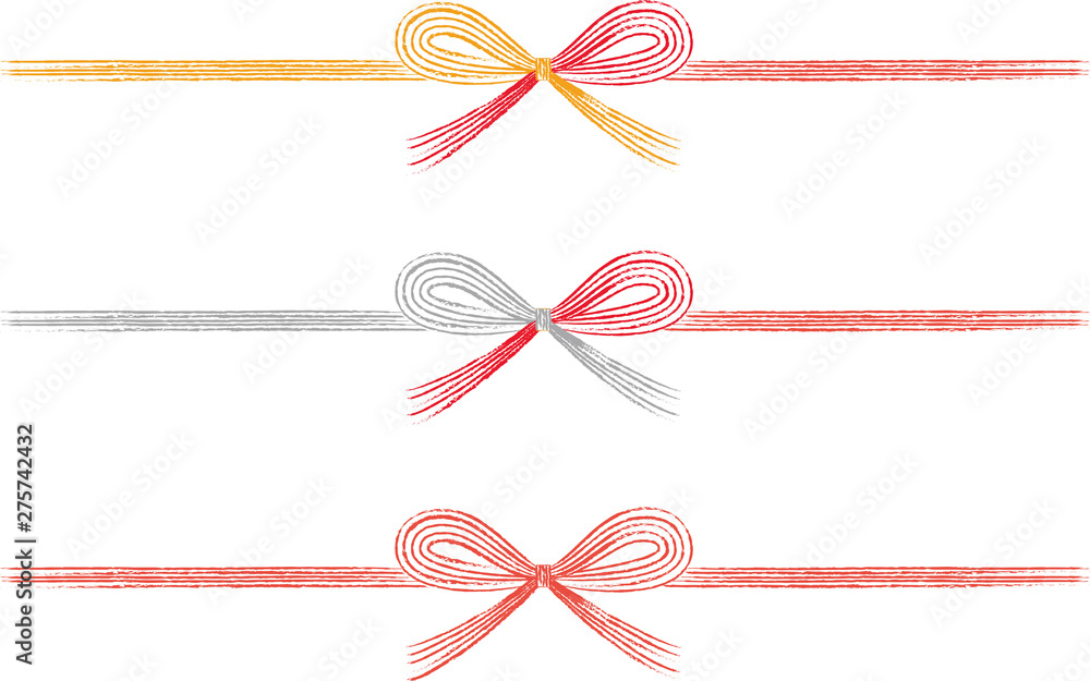蝶結び 水引 手描きイラスト Stock Illustration Adobe Stock