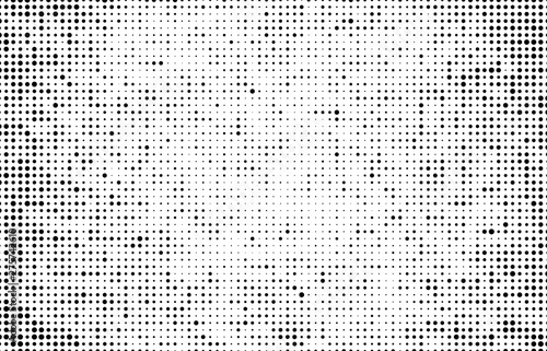 Abstract halftone wave dotted background. Monochrome texture of dots for printing