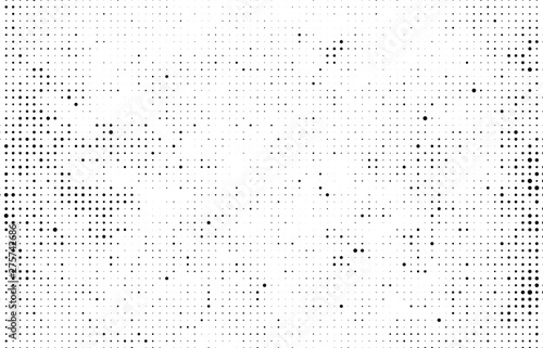 Abstract vector black and white halftone
