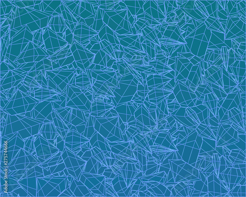 Abstract geometric background. Lines on blue.