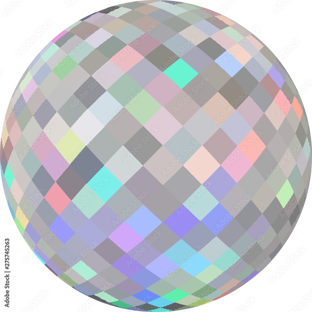 Diamond bead 3d graphic. Hologram glass ball. Diamond bead 3d graphic. Hologram glass ball.