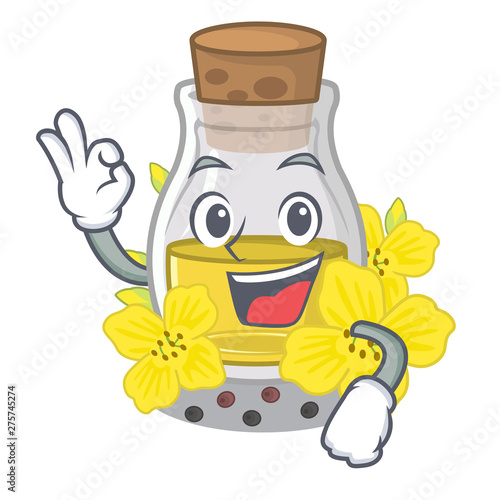 Okay canola seed oil packaged in carton bottle