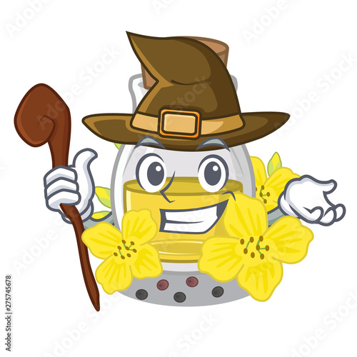 Witch canola seed oil in character shape