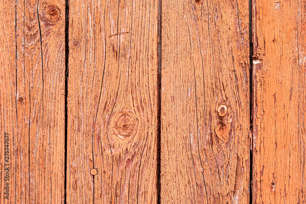 Fototapeta premium Texture, wood, wall, it can be used as a background. Wooden texture with scratches and cracks