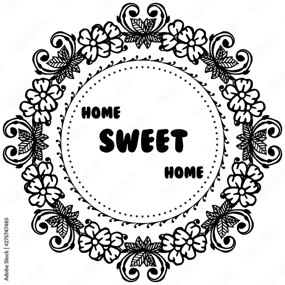 Vector illustration various greeting card with pattern wreath frame