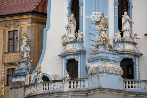 Baroque Architecture in D  rnstein the Wachau Valley in the Austrian Countryside west of Vienna