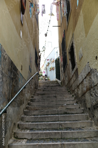 narrow street in old town © satorucche