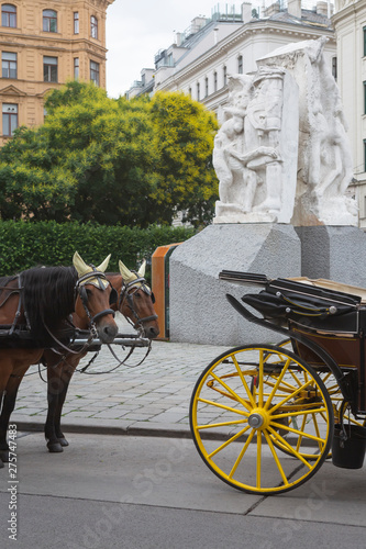 putting the cart before the horse, vienna street scape