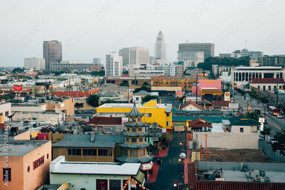 View of Chinatown in Los Angeles, California