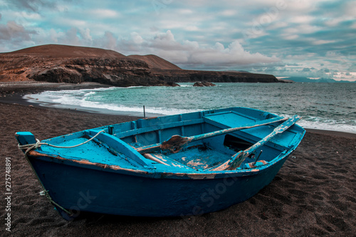 old fishing boat in the sea