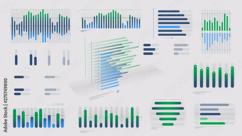 Blue-green infographic diagrams on the alpha channel. Blue-green infographic diagrams on the alpha channel.