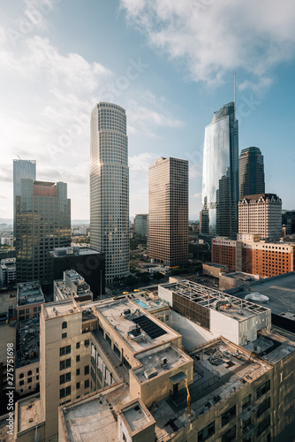 Cityscape skyline view of downtown Los Angeles, California © jonbilous
