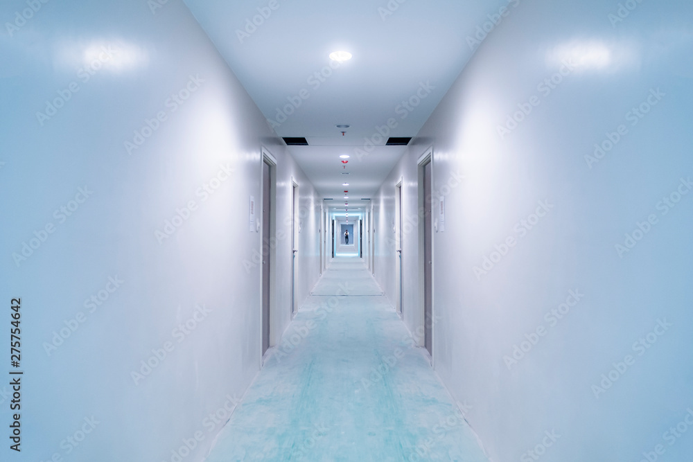 Corridors in residential buildings. During the decoration.