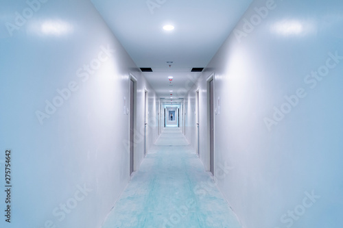 Corridors in residential buildings. During the decoration.