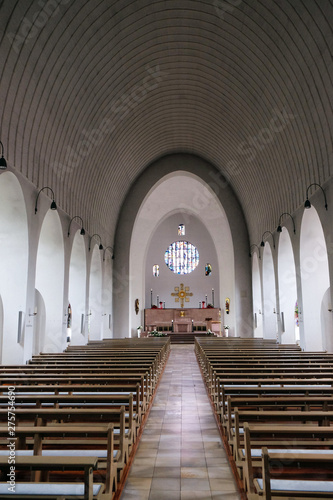 Saint Lawrence church in Kleinostheim  Germany 