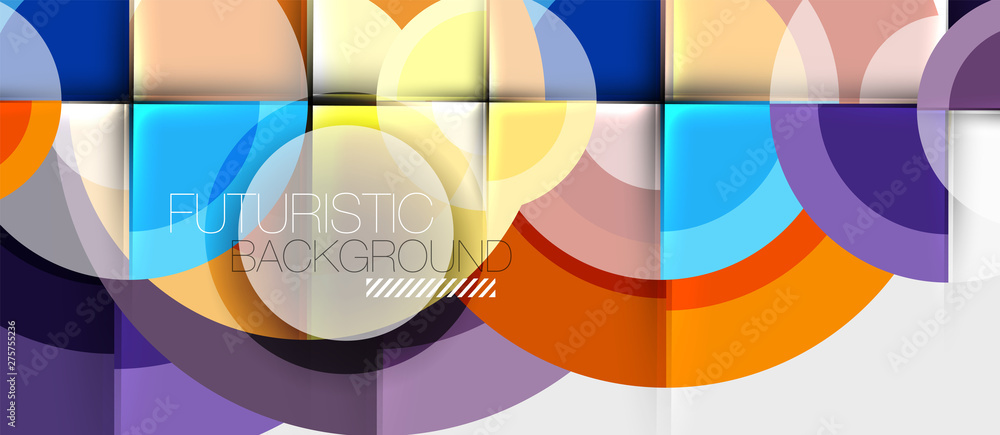 Geometric design abstract background - circles Geometric design abstract background - circles