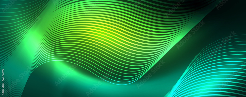 Shiny neon lines template - northern lights glowing blur lines. Futuristic style glow neon 80s disco club or night party techno template Shiny neon lines template - northern lights glowing blur lines. Futuristic style glow neon 80s disco club or night party techno template