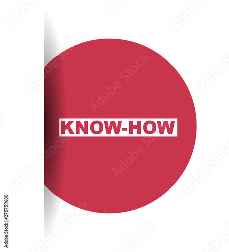 red vector banner know how