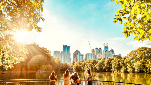 View from Piedmont park, Midtown, Atlanta