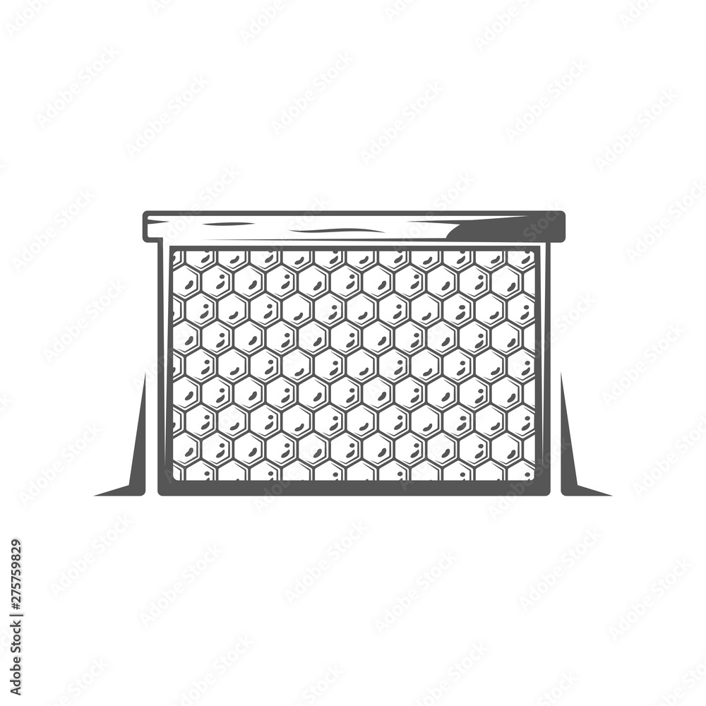Bee frame isolated on white background Bee frame isolated on white background