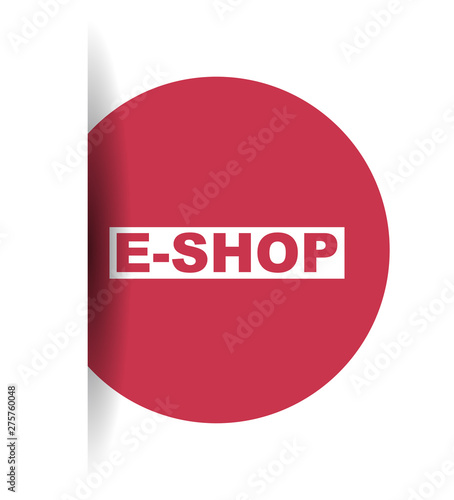 red vector banner eshop