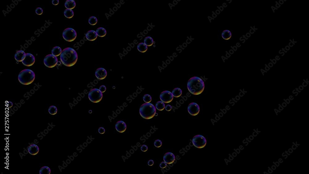 bubble soapy background in space