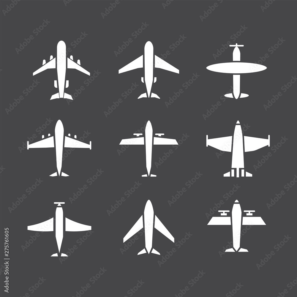 Plane icon set