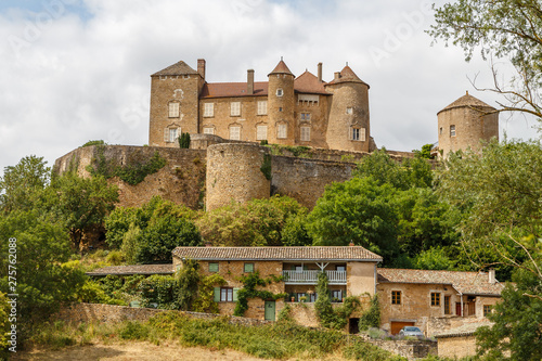 View to the medieval castle in Berze (Berze-la- Ville), France photo