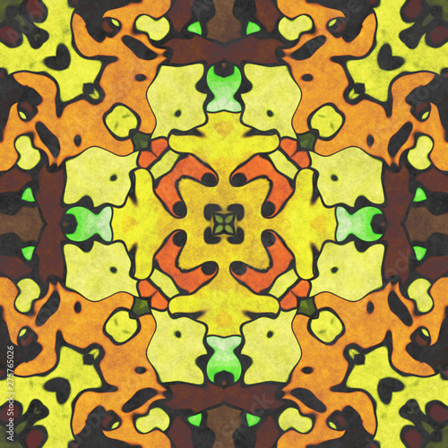  Kaleidoscopic art- geometry seamless ornate