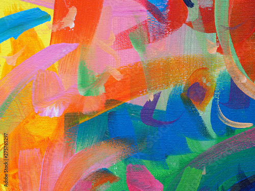 Oil paint colorful brush stroke splash drop sweet colors abstract background and texture. 